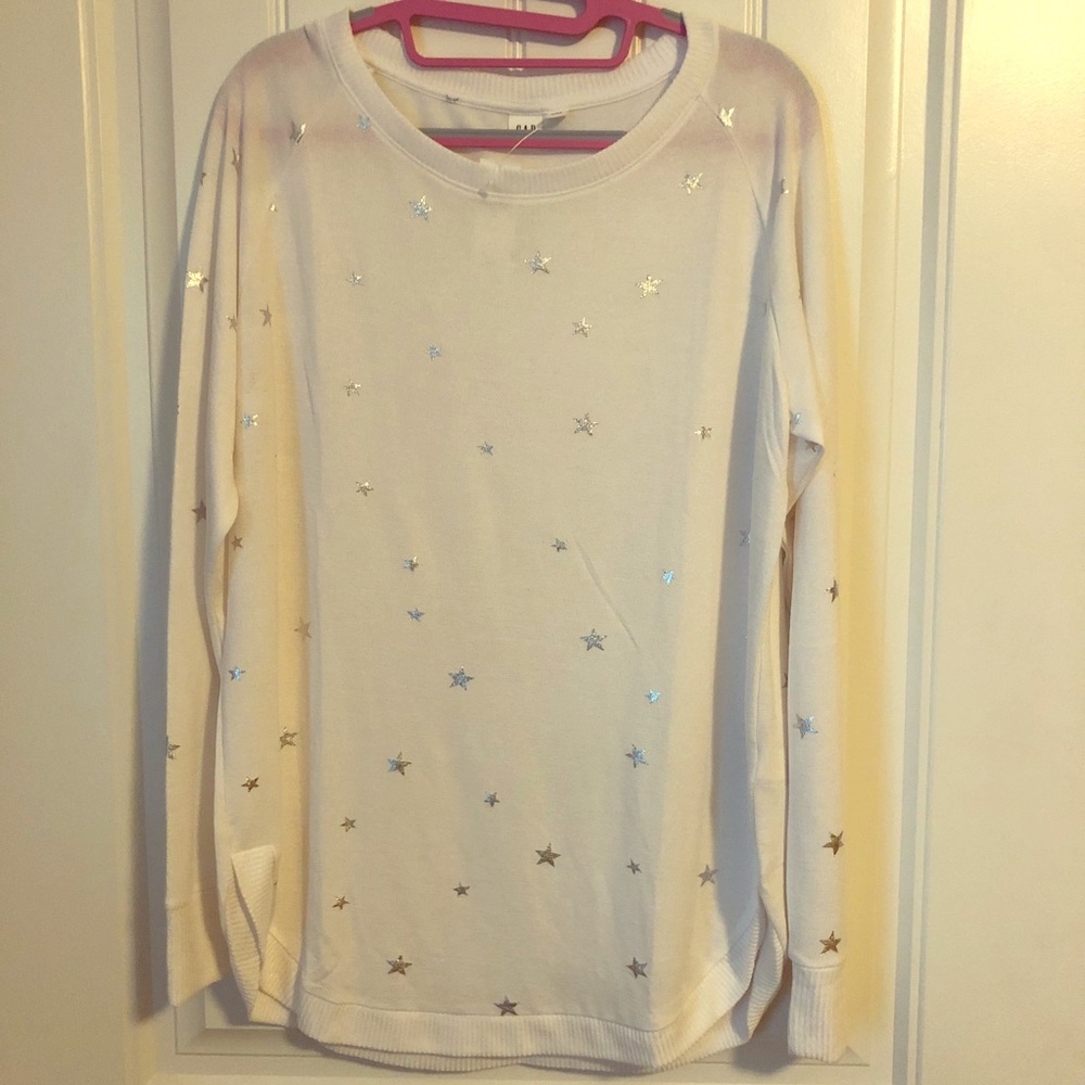 GAP Sweater with silver stars! New with tag!